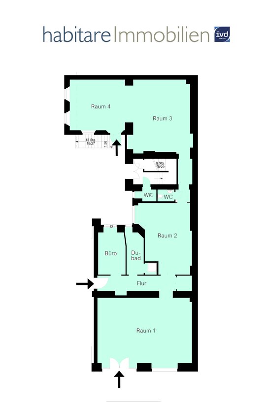 Grundrissskizze (EG-Bereich)