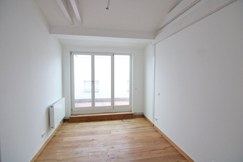 Blick in das Schlafzimmer