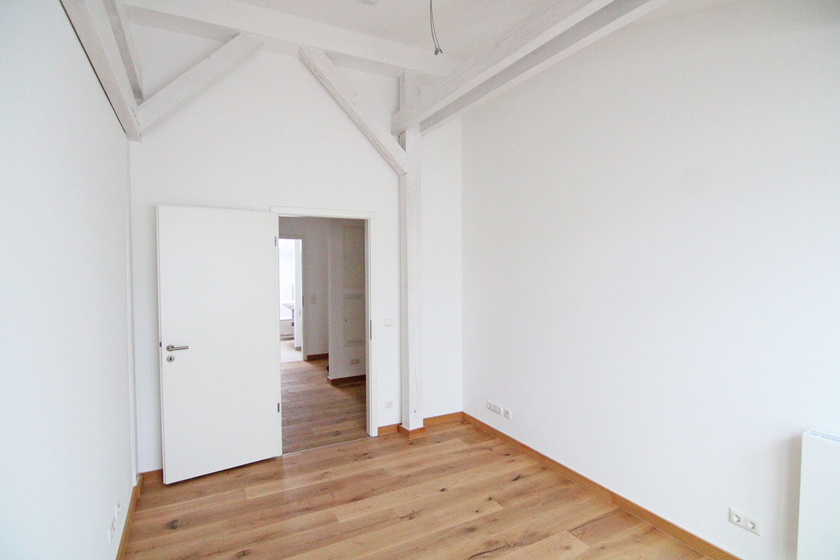Blick in das Schlafzimmer