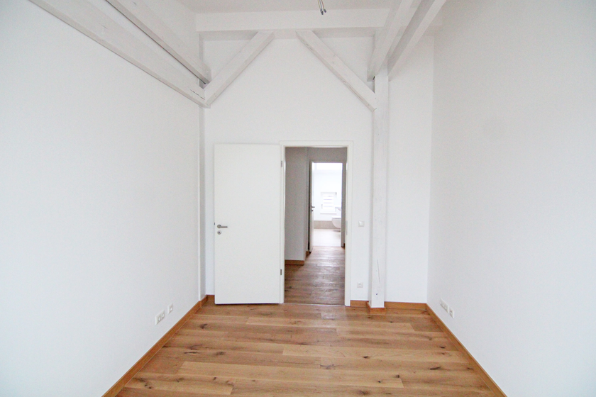 Blick in das Schlafzimmer