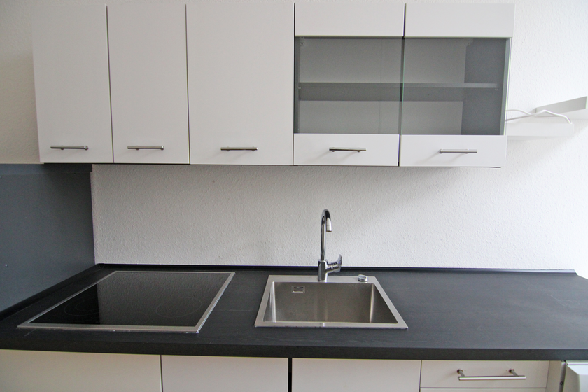 Küche mit Einbauküche