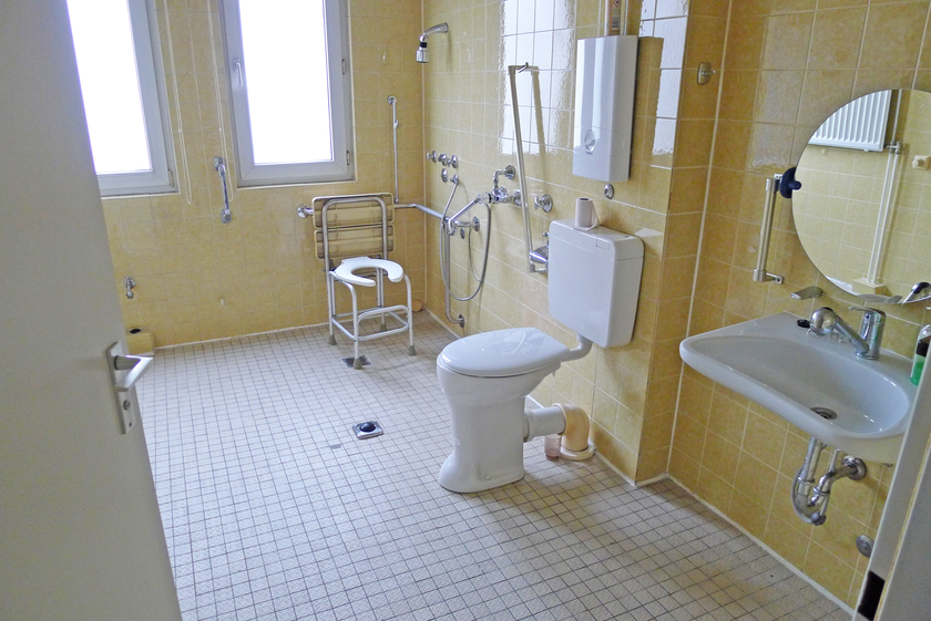 Blick in das Badezimmer