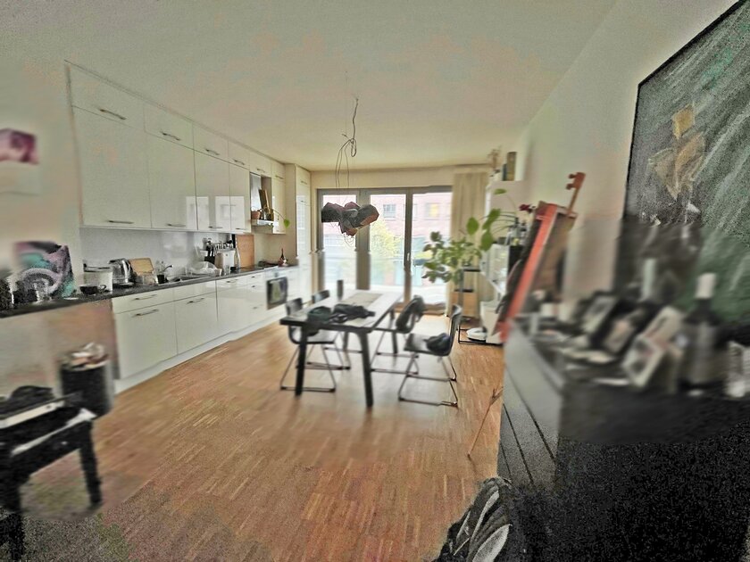 Offene, große Küche