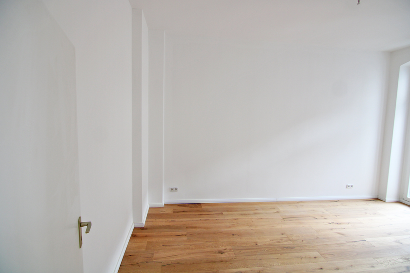 Blick in das Schlafzimmer