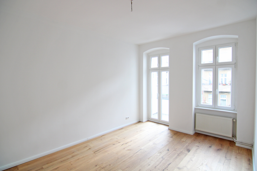 Blick in das Schlafzimmer