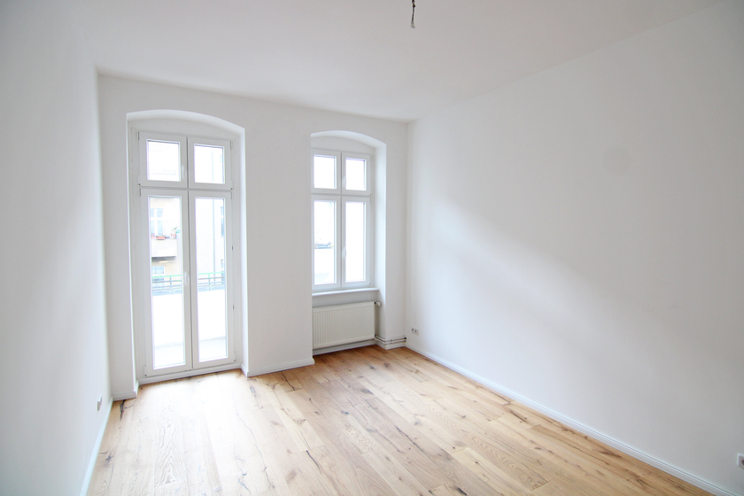 Blick in das Schlafzimmer