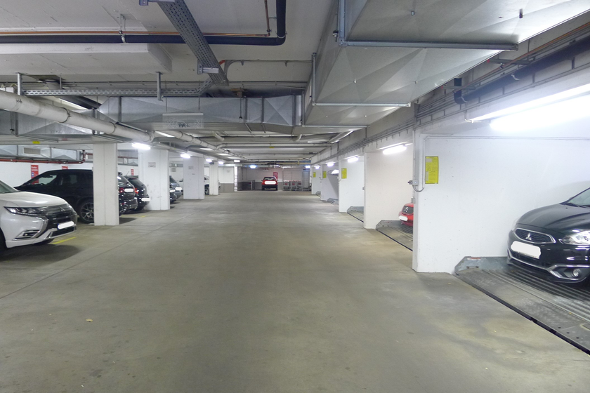 Blick in die Tiefgarage
