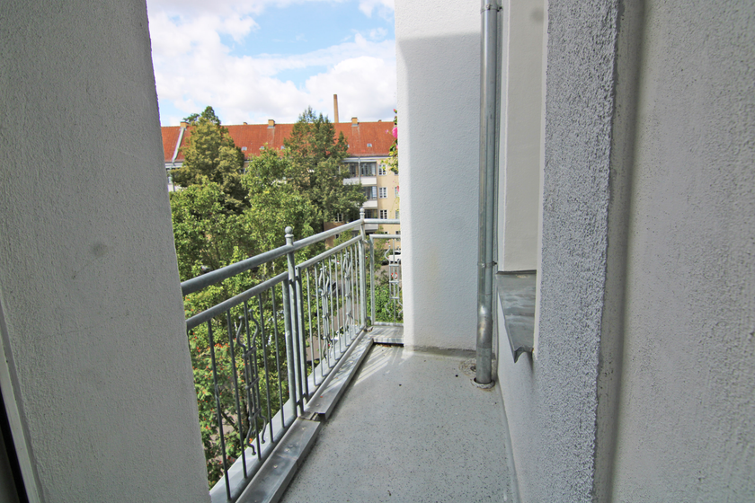 Balkon von schöner Größe