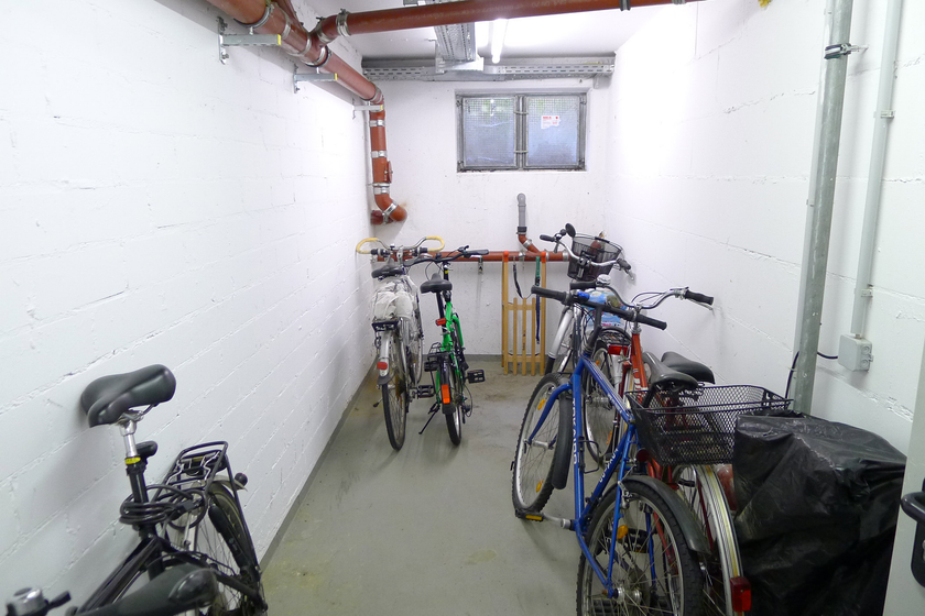 Blick in den Fahrradraum