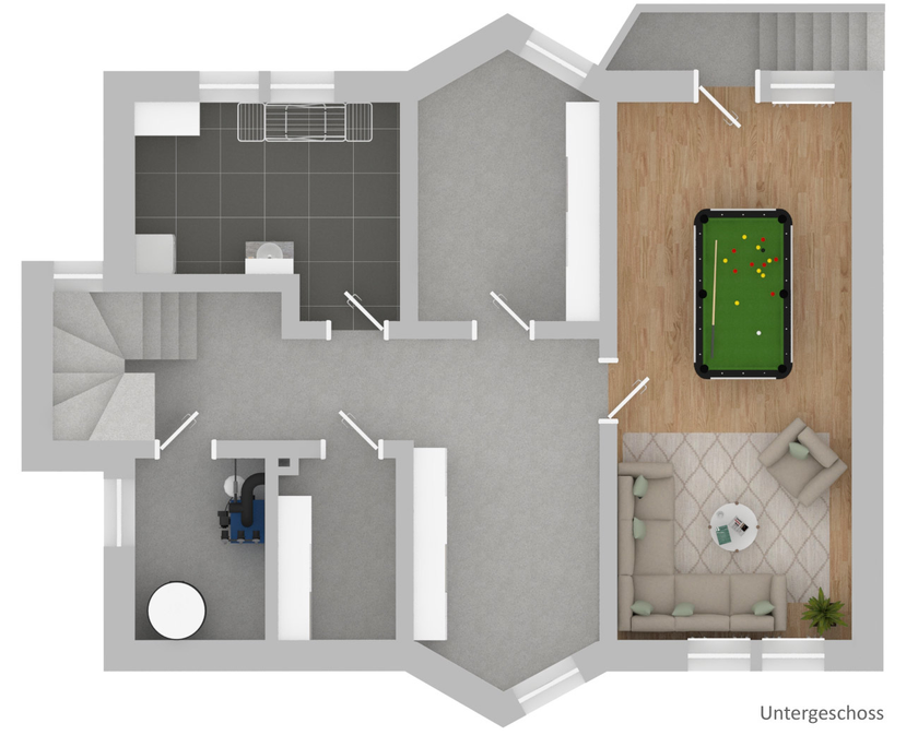 Grundriss: Untergeschoss Grundriss: Untergeschoss