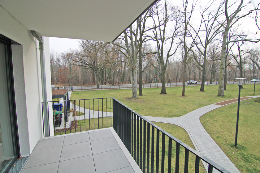 Blick vom Balkon