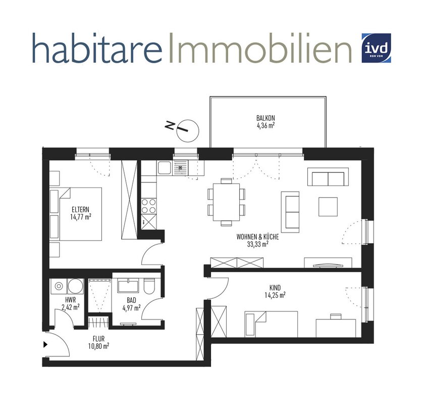 Sehr schöner Grundriss