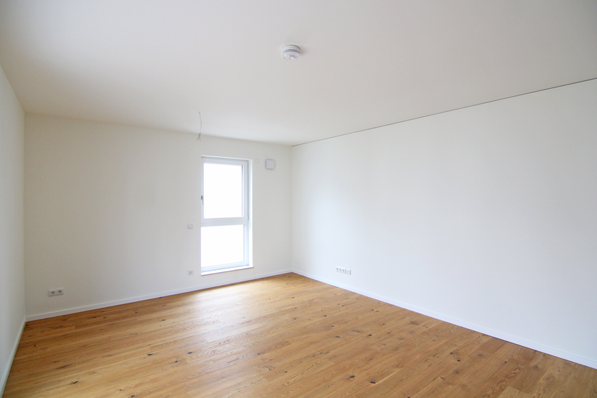 Wohnzimmer mit offener Küche