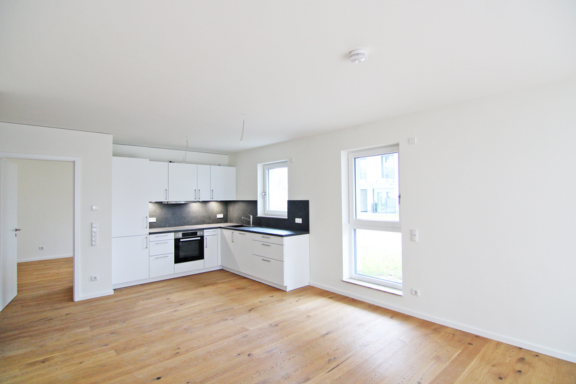 Wohnzimmer mit Süd-Terrasse