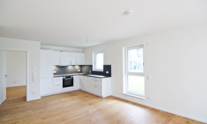 Wohnzimmer mit Süd-Terrasse