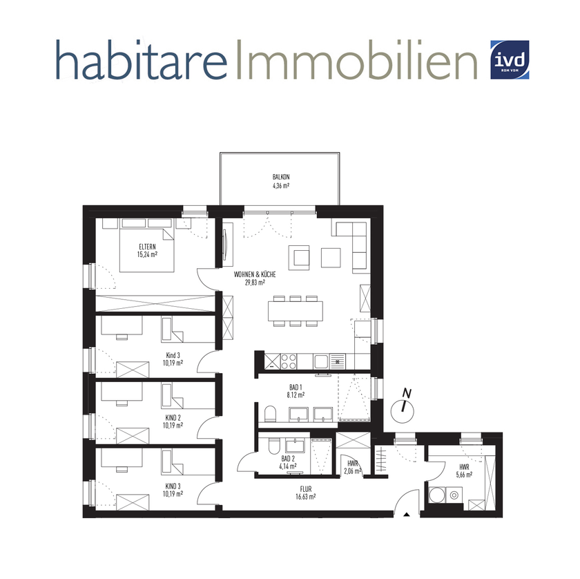 Sehr schöner Grundriss