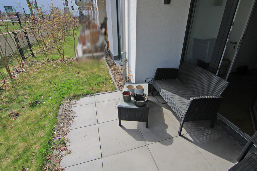 Gut nutzbare Terrasse