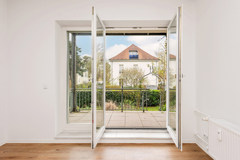 Zugang zu Garten + Garten